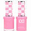 DND 073 Airhead HEMA & TPO Free Gel Polish Duo featuring a soft candy pink shade with matching gel polish and lacquer bottles.