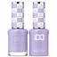 DND 081 Soft Landing HEMA & TPO Free Gel Polish Duo soft pastel lavender nail color with matching lacquer bottle.