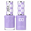 DND 083 Hard Launch HEMA & TPO Free Gel Polish Duo soft pastel purple nail color with matching lacquer bottle.