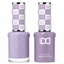 DND 086 Lavender Intuition HEMA & TPO Free Gel Polish Duo soft lavender purple nail color with cool undertones and matching lacquer bottle.
