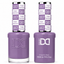 DND 087 Purple Rainnnnnn! HEMA & TPO Free Gel Polish Duo soft medium lavender-purple nail color with cool violet undertones and matching lacquer bottle.