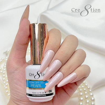 08 Pearl Soak Off Gel By Cre8tion