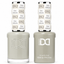DND 092 Grey Altitude HEMA & TPO Free Gel Polish Duo soft greige nail color with gray and beige undertones and matching lacquer bottle.