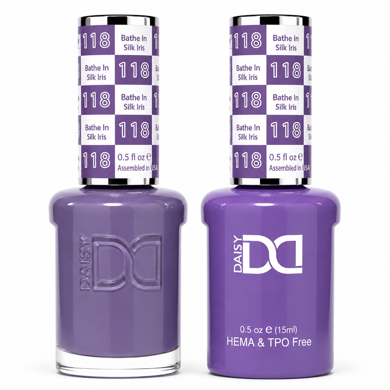 DND HEMA & TPO FREE Gel Polish Duo - 118 Bathe in Silk Iris