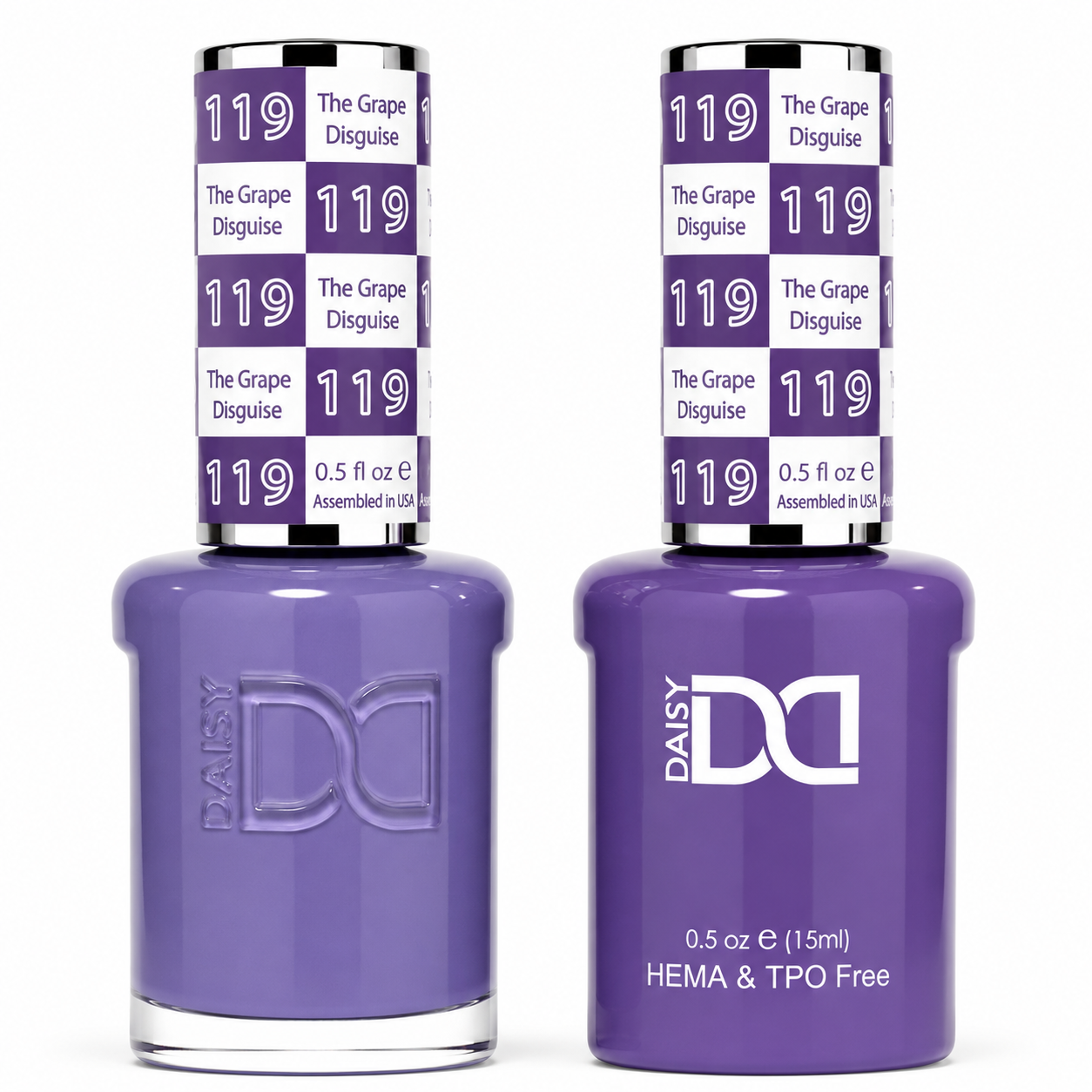 DND HEMA & TPO FREE Gel Polish Duo - 119 The Grape Disguise