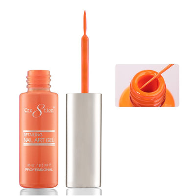 Cre8tion Striping Brush Gel - #12 Hot Orange