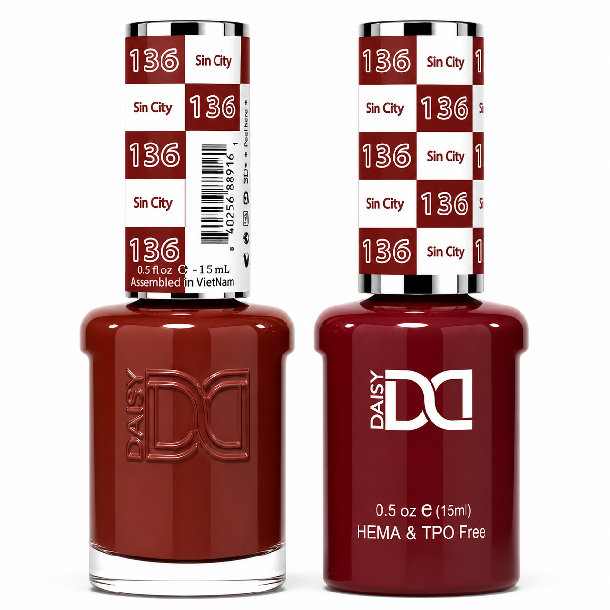 DND HEMA & TPO FREE Gel Polish Duo - 136 Sin City