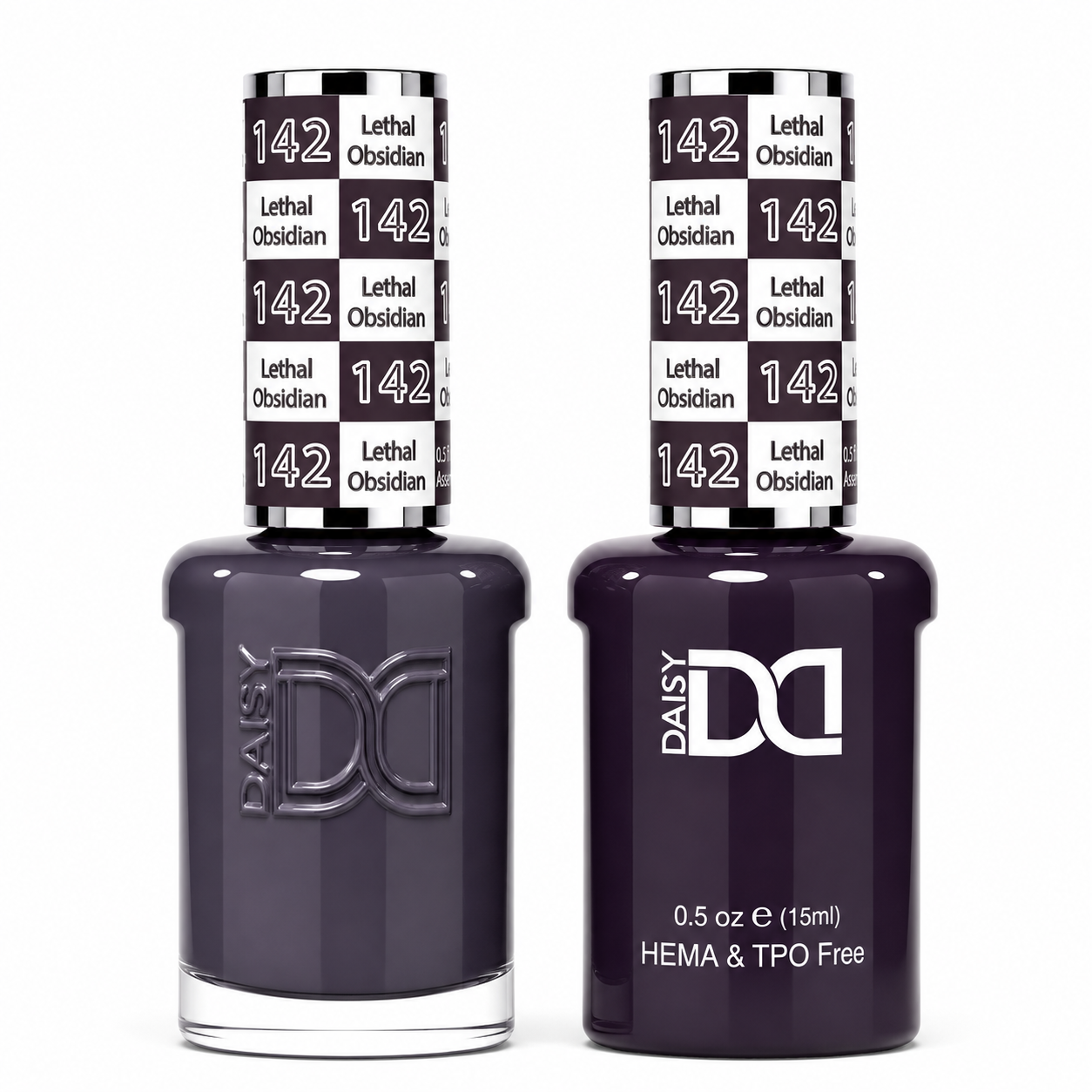 DND HEMA & TPO FREE Gel Polish Duo - 142 Lethal Obsidian