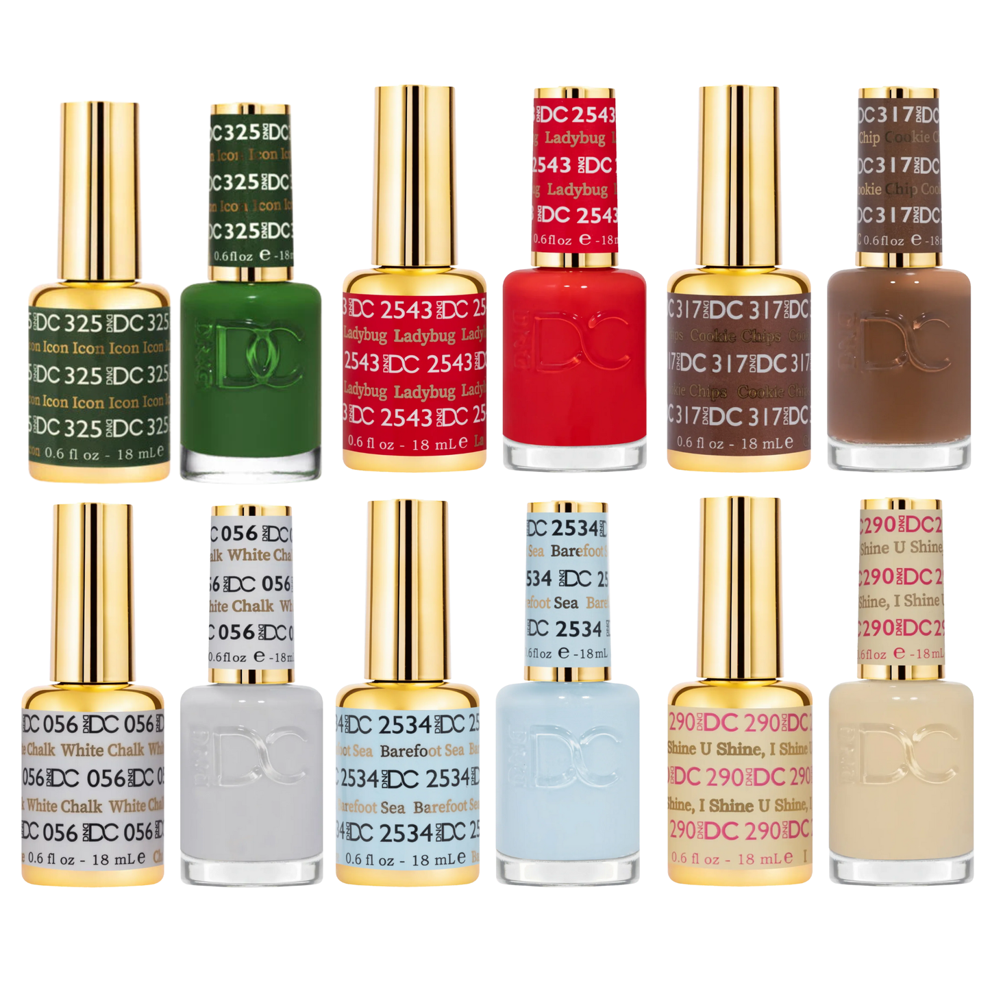 DND DC Gel & Polish 6pc Bundle - Santa Baby