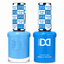 DND 212 Talk Nauti To Me HEMA and TPO Free Gel Polish Duo bold creamy ocean blue nail polish bottles.