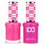DND 223 Girlcode HEMA and TPO Free Gel Polish Duo bold hot pink nail polish bottles.
