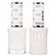 DND 239 Coconut Colada HEMA and TPO Free Gel Polish Duo soft creamy white nail polish bottles.