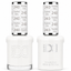 DND 240 Tropical Tofu HEMA and TPO Free Gel Polish Duo crisp creamy white nail polish bottles.