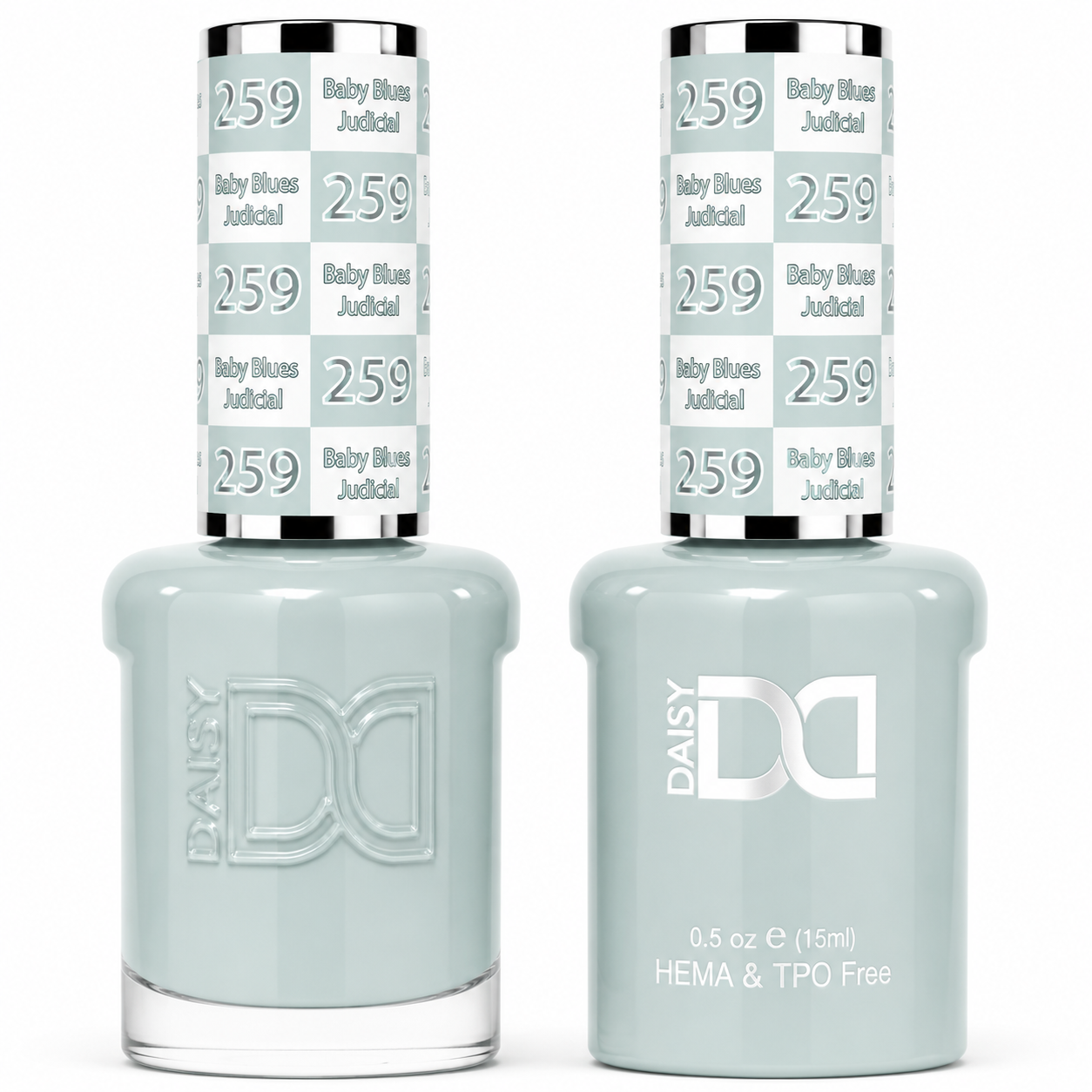 DND HEMA & TPO FREE Gel Polish Duo - 259 Baby Blues Judicial