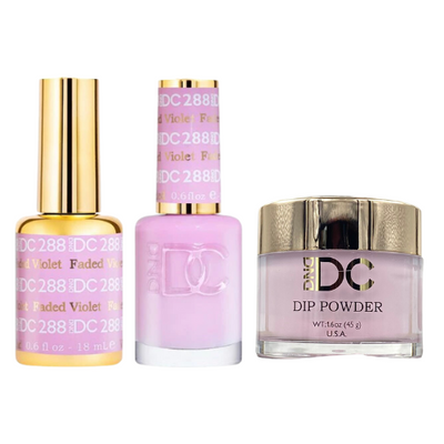 288 Faded Violet Trio By DND DC