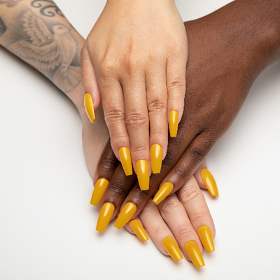 Apres Gel Couleur (HEMA-free, TPO-free) - 362 Mustard Only hand