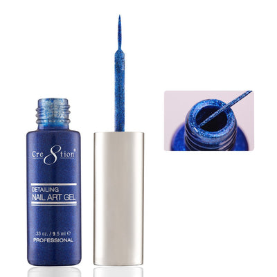 Cre8tion Striping Brush Gel - #39 Blue Platinum