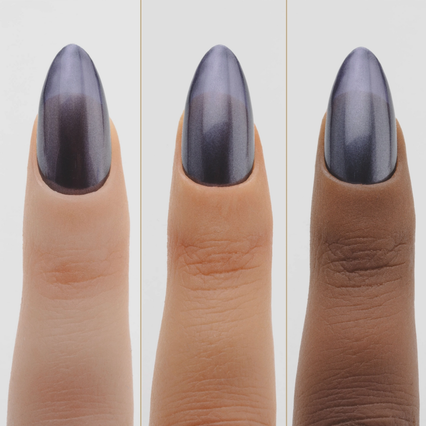 hands wearing Apres 802 Film Noir Silk Cover