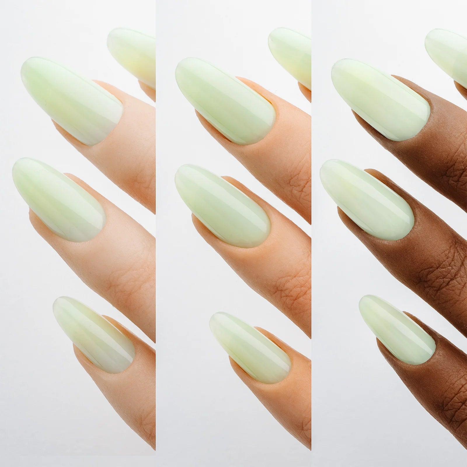 hands wearing 505 Lawn-ing For You Light & Shadow Sheer Gel Couleur by Apres