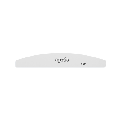 White Crescent Nail File 100/180 by Apres
