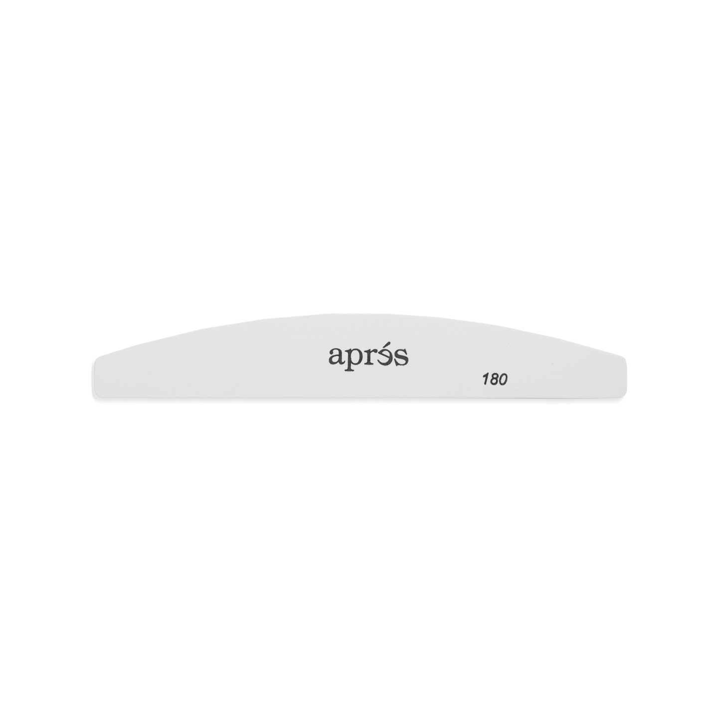 White Crescent Nail File 100/180 by Apres