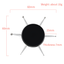 measurement of 5 Way Dotting Tool