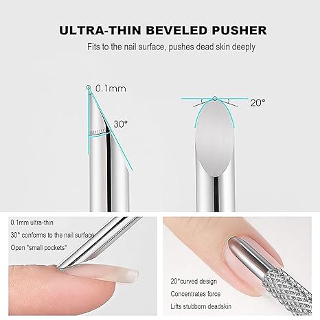 Example 2 of Dual End Circle Russian Manicure Cuticle Pusher