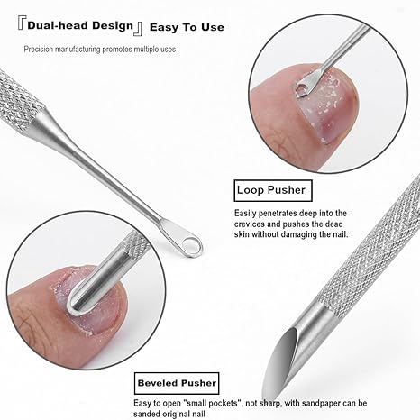 Example 1 of Dual End Circle Russian Manicure Cuticle Pusher