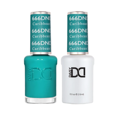 DND Duo gel polish 666 Caribbean Sea