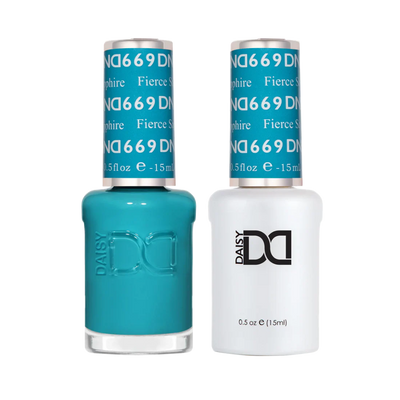 DND Duo gel polish 669 Fierce Sapphire