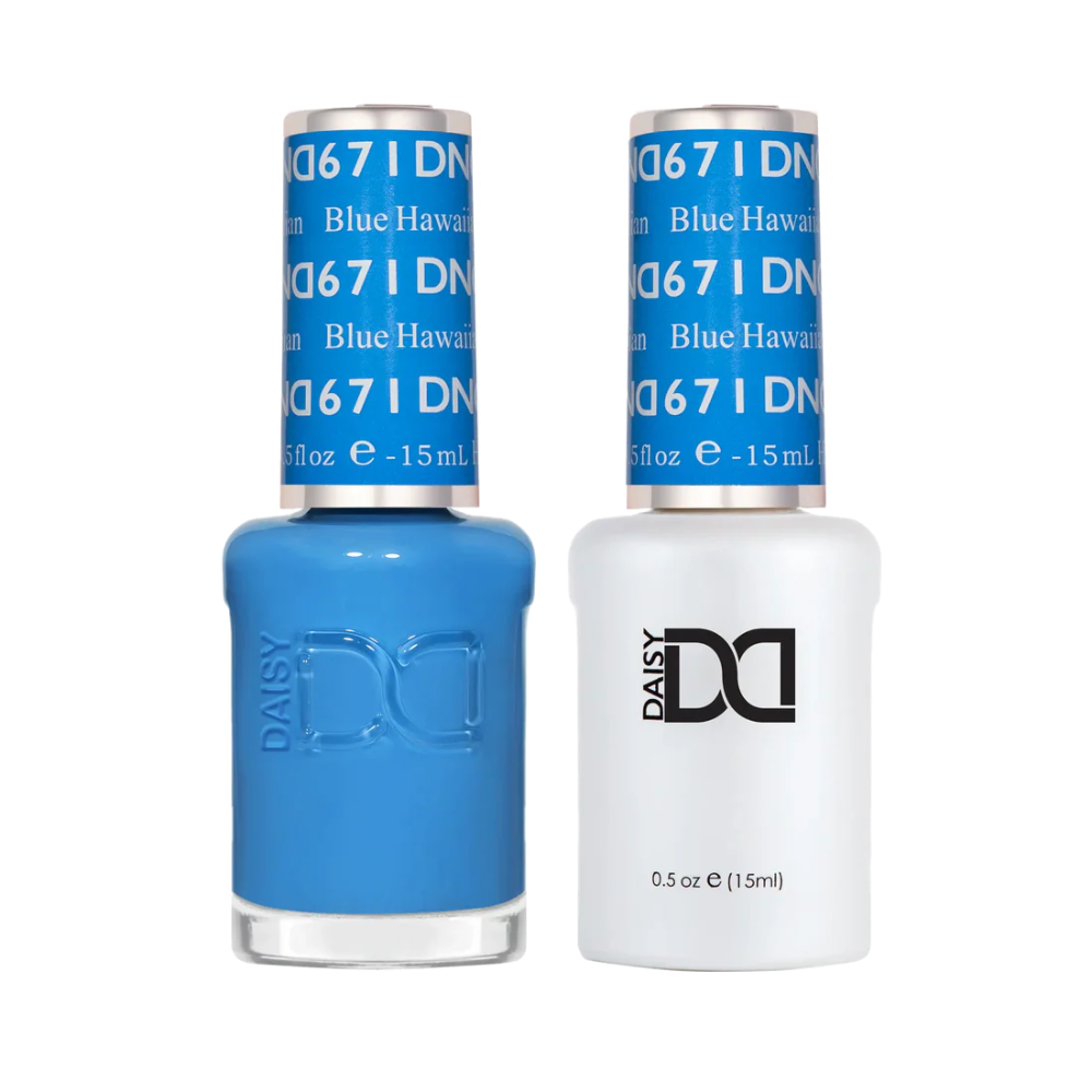 DND Duo gel polish 671 Blue Hawaii