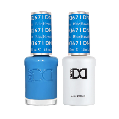 DND Duo gel polish 671 Blue Hawaii