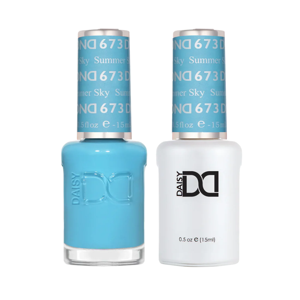 DND Duo gel polish 673 Summer Sky