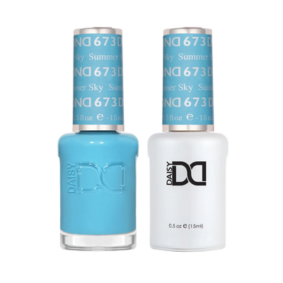 DND Duo gel polish 673 Summer Sky