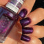 hands wearing DND Duo gel polish 674 Purple Scorpio