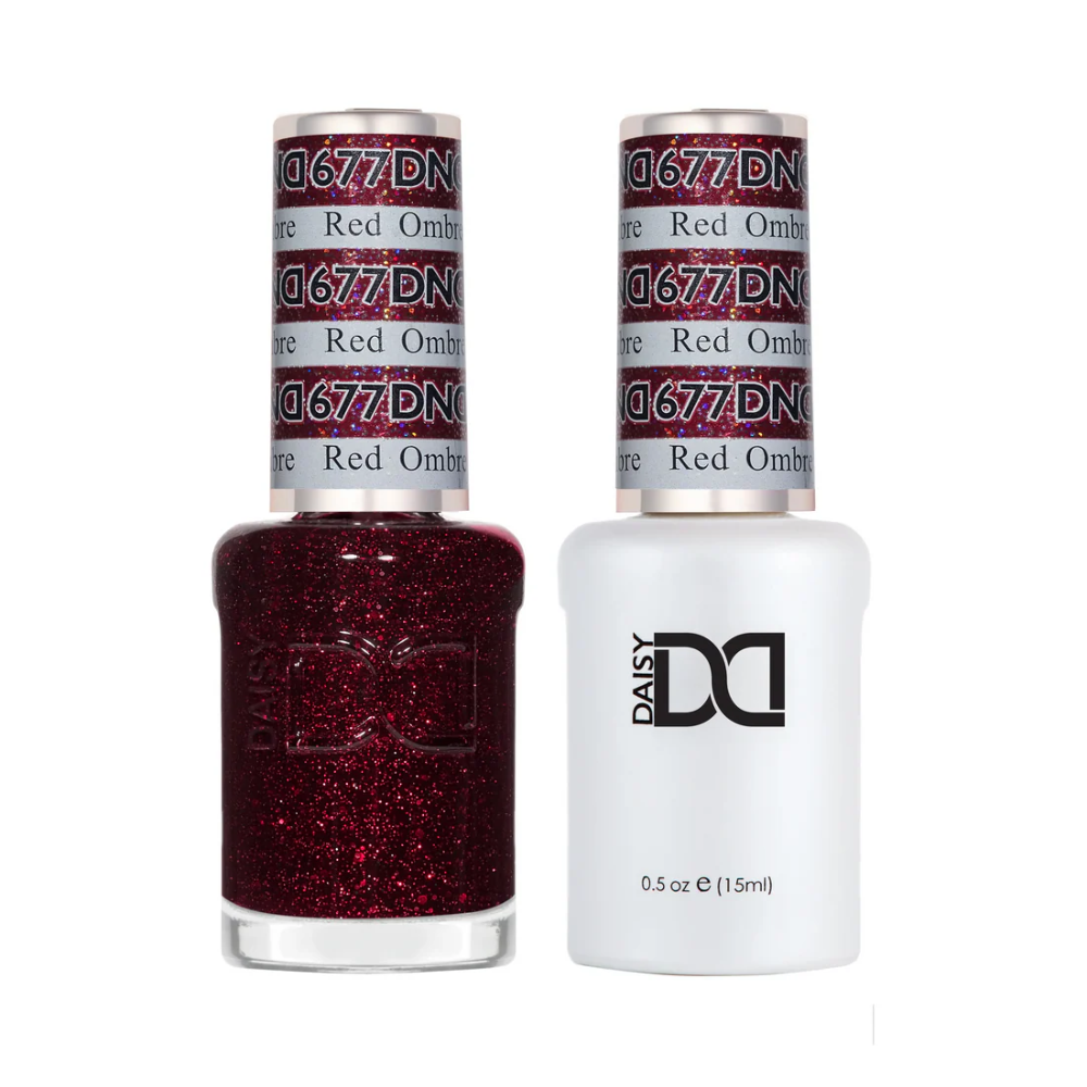 DND Duo gel polish 677 Red Ombre