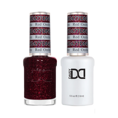 DND Duo gel polish 677 Red Ombre