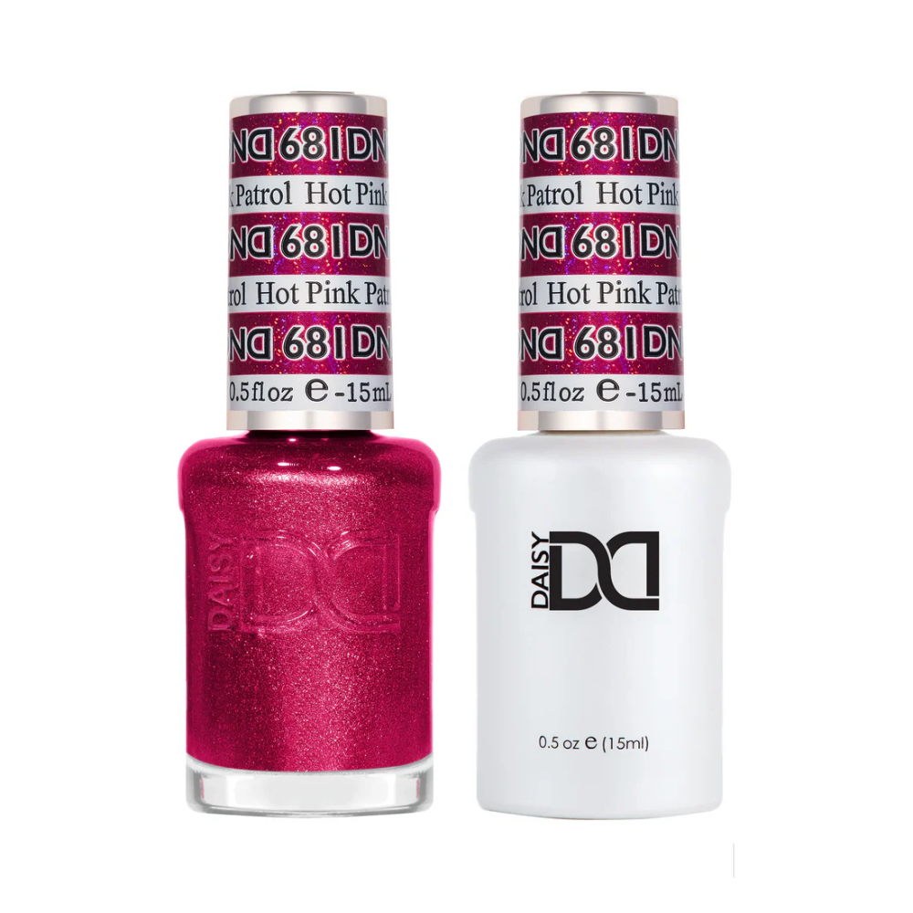 DND Duo gel polish 681 Hot Pink Patrol
