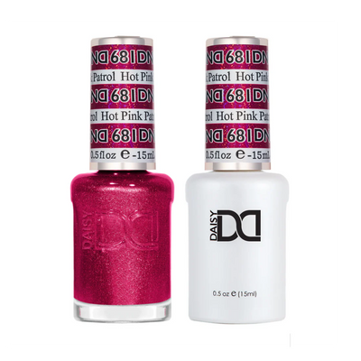 DND Duo gel polish 681 Hot Pink Patrol