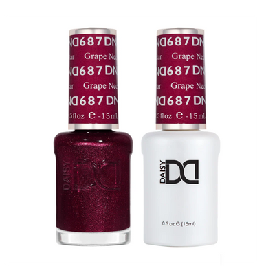 DND Duo gel polish 687 Grape Nectar
