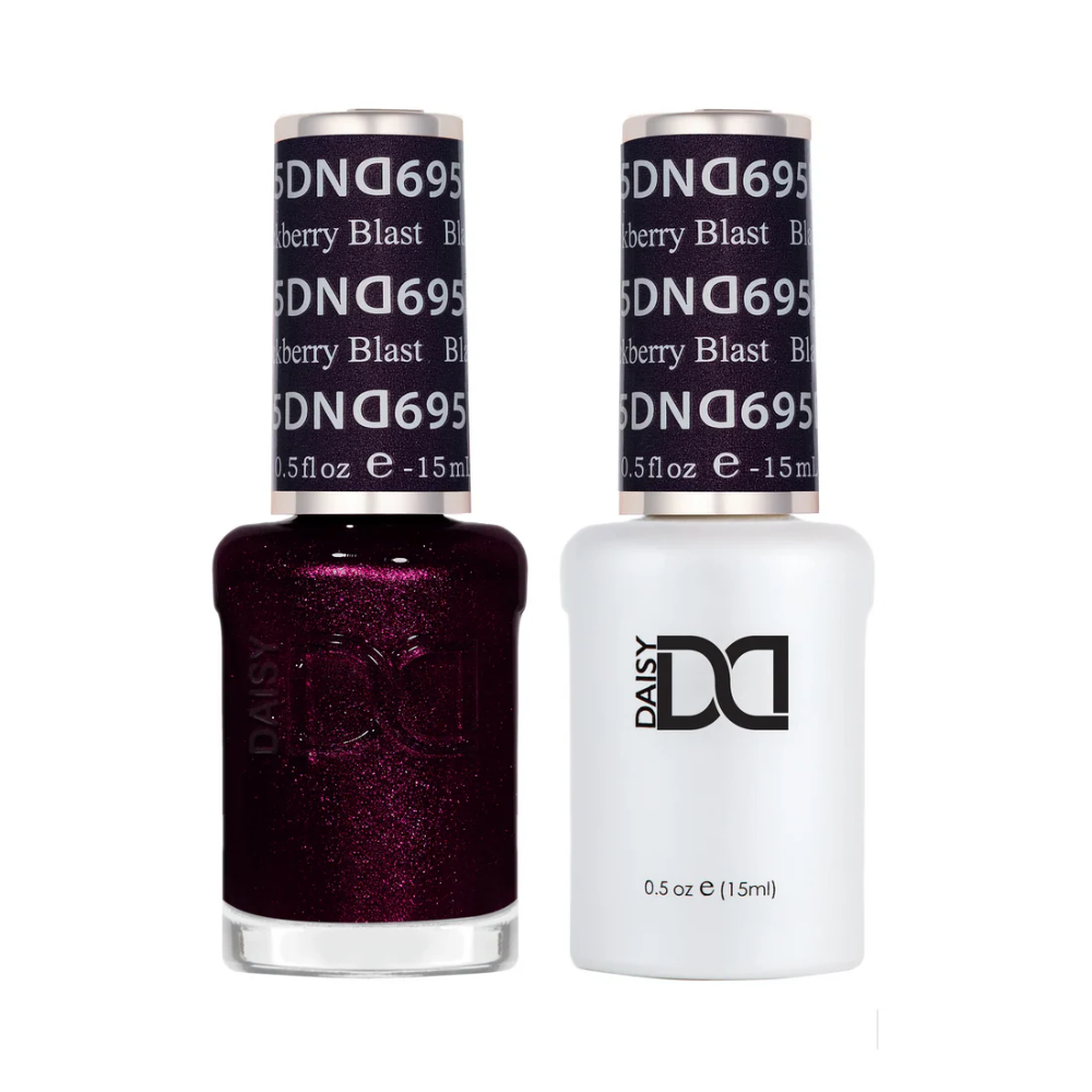 DND Duo gel polish 695 Blackberry Blast