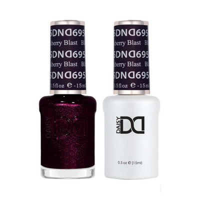 DND Duo gel polish 695 Blackberry Blast