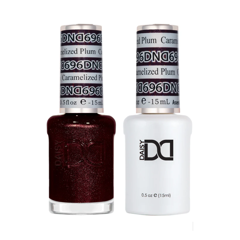 DND Duo gel polish 696 Caramelized Plum