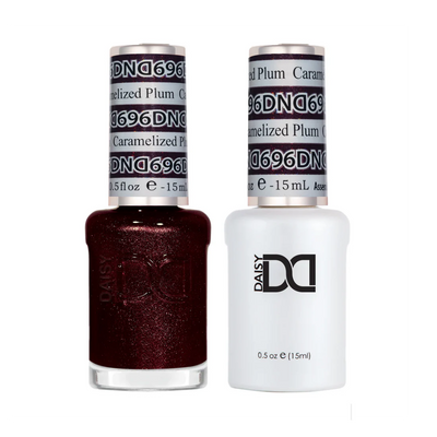 DND Duo gel polish 696 Caramelized Plum
