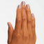 hands wearing A61 Taupe-less Beach Intelli-Gel Duo by OPI