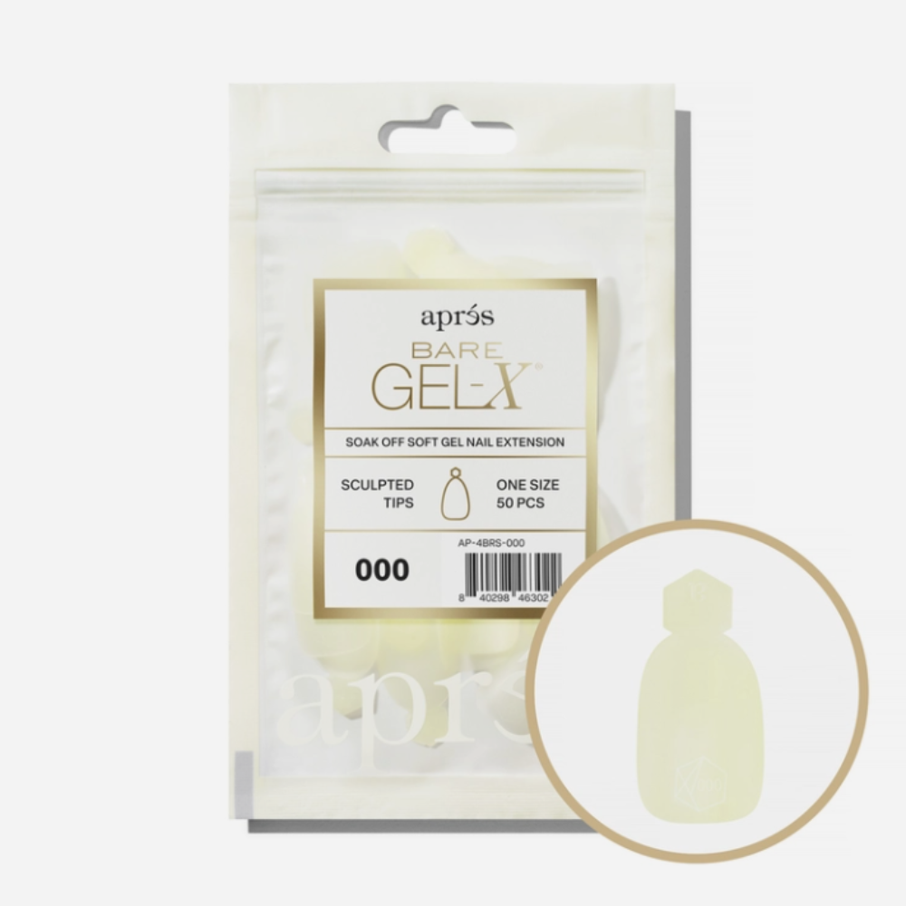 Apres Bare Sculpted Gel-X Tips 50pc #000