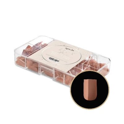 Extra Short Square Neutrals Imani Natural Tips 150 Piece By Apres Gel-X