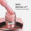 Aprés Soft Gel Builder Gel Blush with Mini Brush-X™ precision brush for smooth, self-leveling builder gel application and structured manicures.