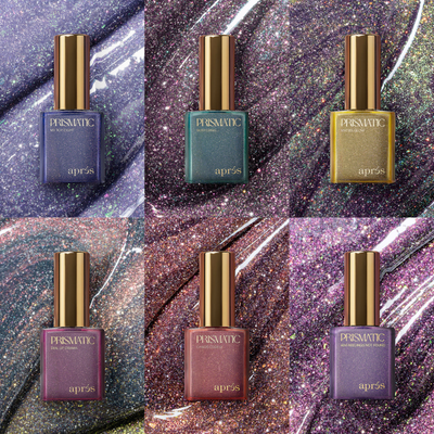 Apres Prismatic Gel Flash Glitter Collection - 6 Colors