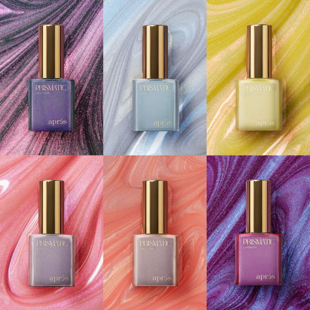 Apres Prismatic Gel Pearlescent Collection - 6 Colors